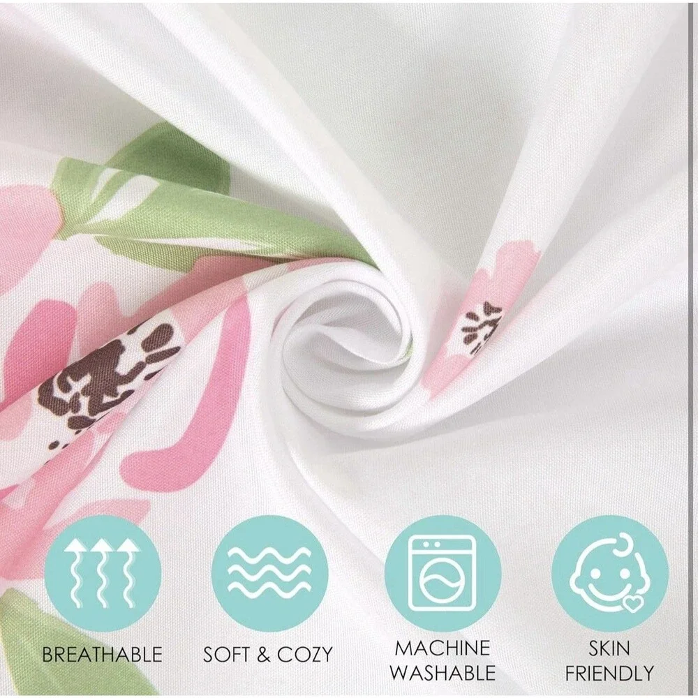 TILLYOU 3-Piece Brushed Microfiber Toddler Sheet Set